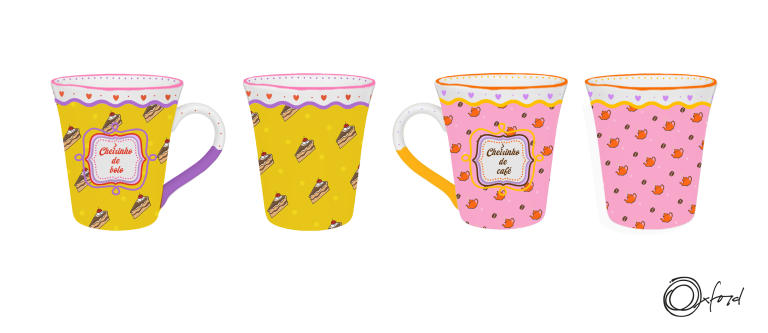 Canecas cheirinhos de felicidades
