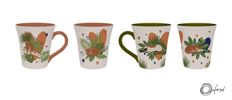 Mockup canecas oxford