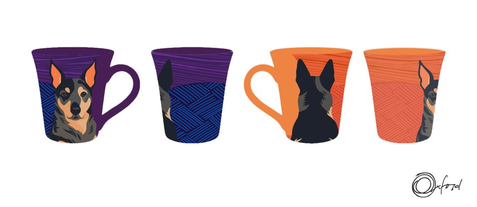 Mockup canecas russo